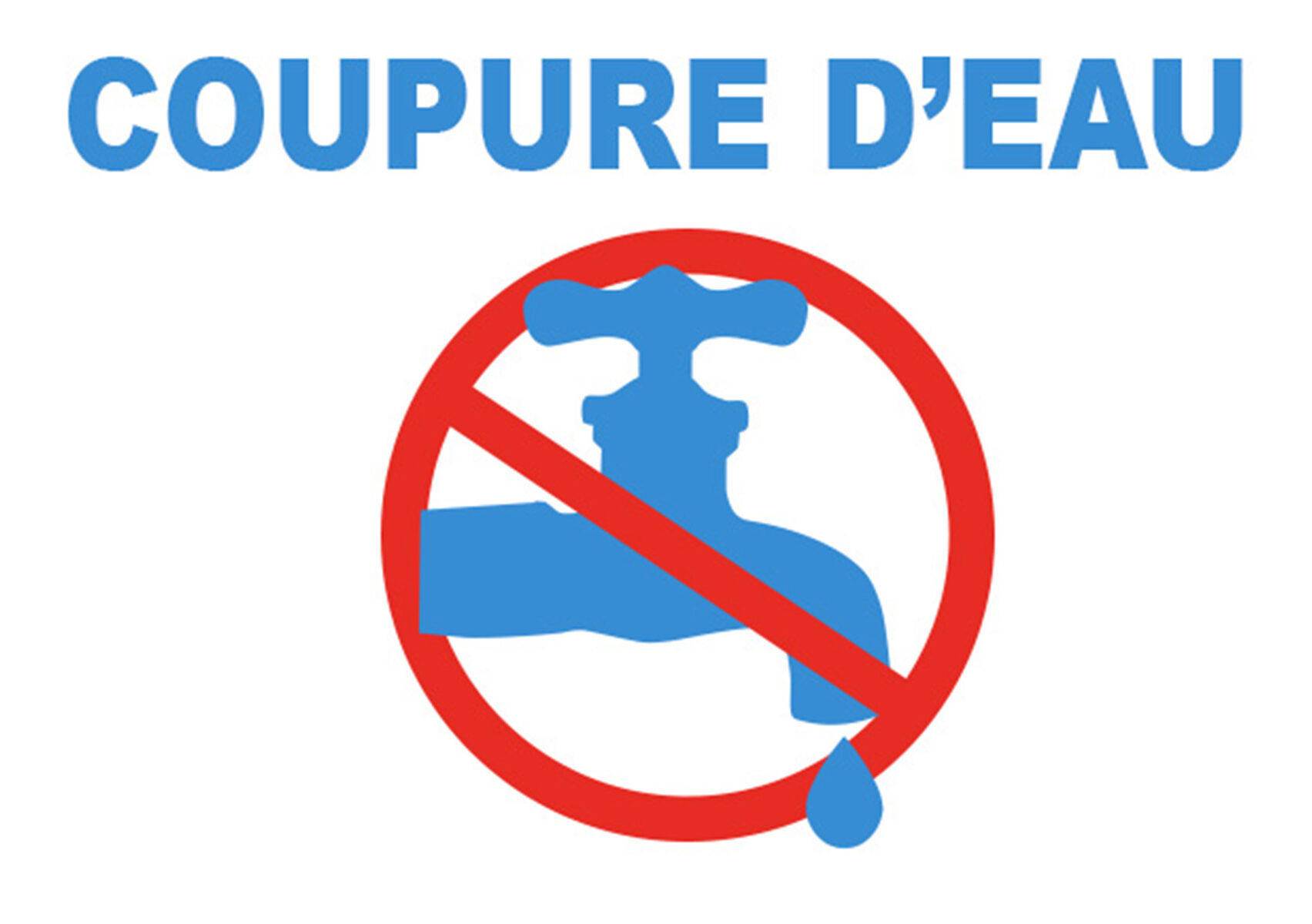 coupure eau